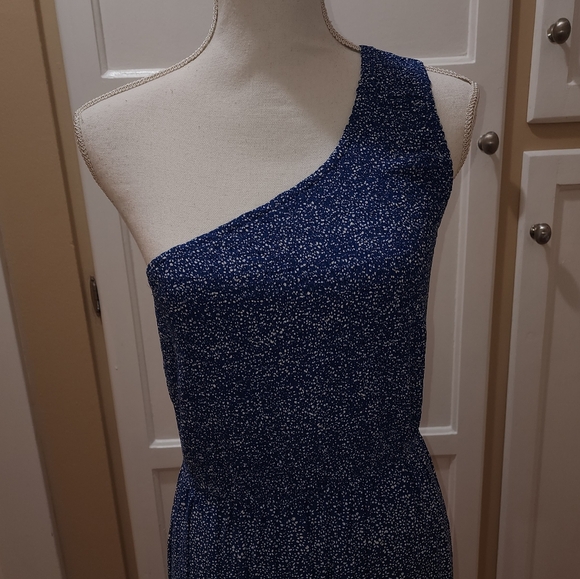 Zesica Women's Elegant Blue One-Shoulder Dress. NWT - Picture 9 of 13
